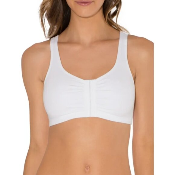Fruit of The Loom Women's Comfort Front Close Cotton Sports Bra, 2 Pack (38) - Picture 5 of 6